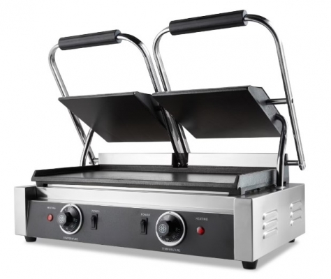 Contact Grill - Lisse - Double Plaque de Grill - 2 x 22cm